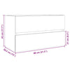 Waschbeckenunterschrank Sonoma Eiche Portaru 80x38,5x45cm (Spanplatte)