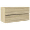 Sonoma Eiche Waschtischunterschrank Muguras 90x38,5x45cm (Spanplatte)