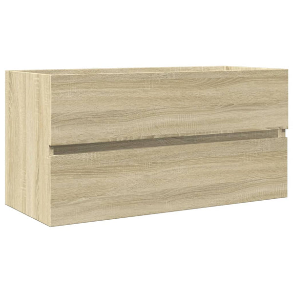 Sonoma Eiche Waschtischunterschrank Muguras 90x38,5x45cm (Spanplatte)