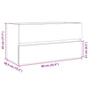 Sonoma Eiche Waschtischunterschrank Muguras 90x38,5x45cm (Spanplatte)