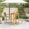 Graue Outdoor-Bar-Set Adelin 3-teilig (Akazienholz und Polyrattan)