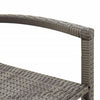 Graue Outdoor-Bar-Set Adelin 3-teilig (Akazienholz und Polyrattan)