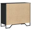 Schwarze Kommode Elisabett 91x35,5x74,5cm (Holz)