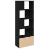 Schwarzes Bücherregal Tuglodi 70x36x189cm (Holz)