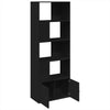 Schwarzes Bücherregal Tuglodi 70x36x189cm (Holz)
