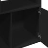 Schwarzes Bücherregal Tuglodi 70x36x189cm (Holz)