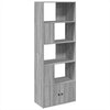 Graues Bücherregal Tuglodi 70x36x189cm (Holz)