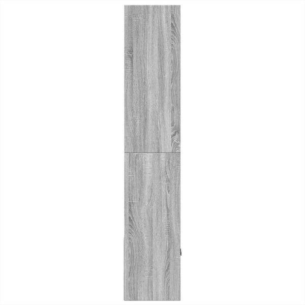 Graues Bücherregal Tuglodi 70x36x189cm (Holz)