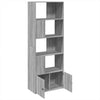 Graues Bücherregal Tuglodi 70x36x189cm (Holz)