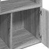 Graues Bücherregal Tuglodi 70x36x189cm (Holz)