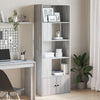Graues Bücherregal Tuglodi 70x36x189cm (Holz)