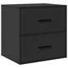 Schwarzer Wand-Nachttisch Messinger 40x31x39,5cm