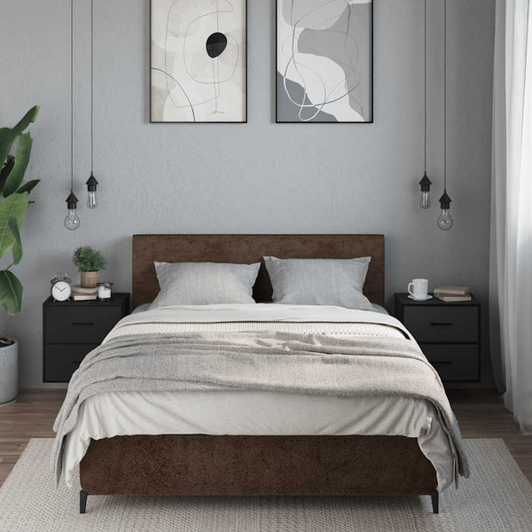 Musta seinäkiinnitettävät yöpöydät Messinger 40x31x39,5cm (2 kpl)