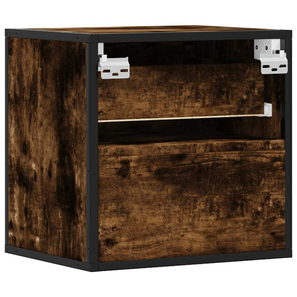 Wandschrank Messinger aus geräucherter Eiche 40x31x39,5cm