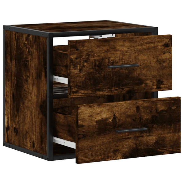 Wandschrank Messinger aus geräucherter Eiche 40x31x39,5cm
