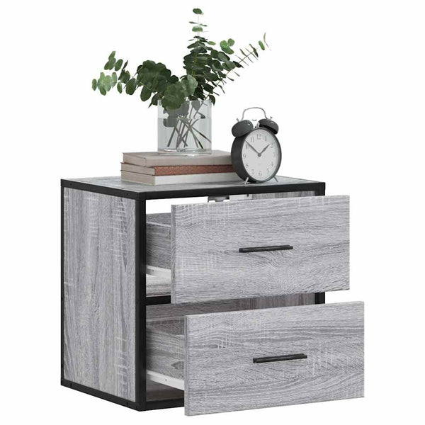 Grauer Wandschrank Messinger 40x31x39,5cm