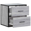 Grauer Wandschrank Messinger 40x31x39,5cm