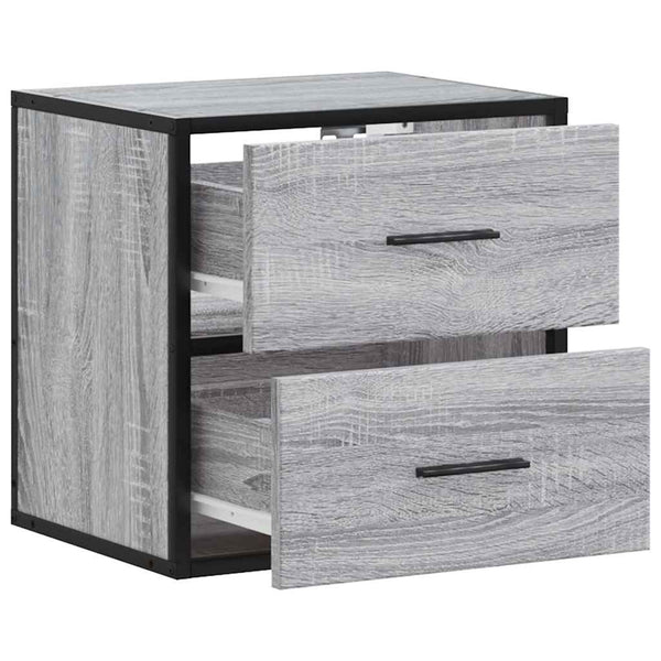Grauer Wandschrank Messinger 40x31x39,5cm
