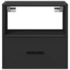 Schwarze wandmontierte Nachttische Toropu 40x31x39,5cm (2 St.)