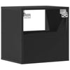 Schwarze wandmontierte Nachttische Toropu 40x31x39,5cm (2 St.)