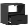Schwarze wandmontierte Nachttische Toropu 40x31x39,5cm (2 St.)