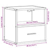 Räucher-Eichen-Wandschrank Toropu 40x31x39,5cm