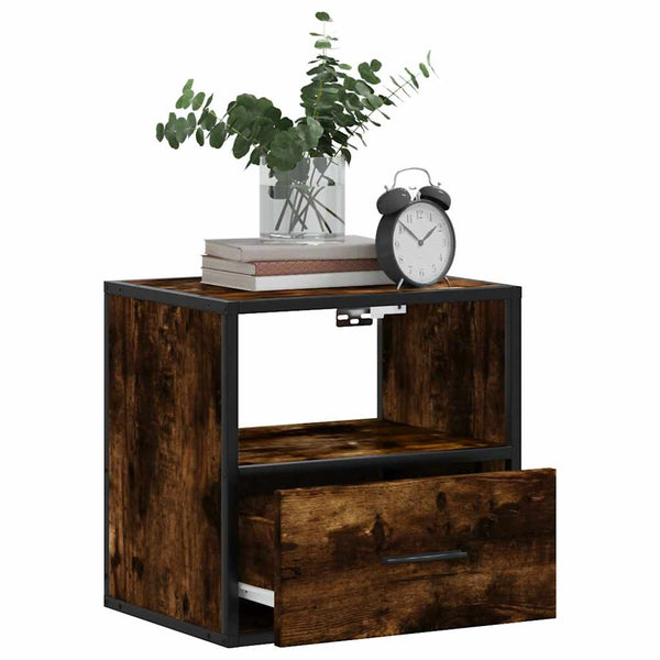 Räucher-Eichen-Wandschrank Toropu 40x31x39,5cm