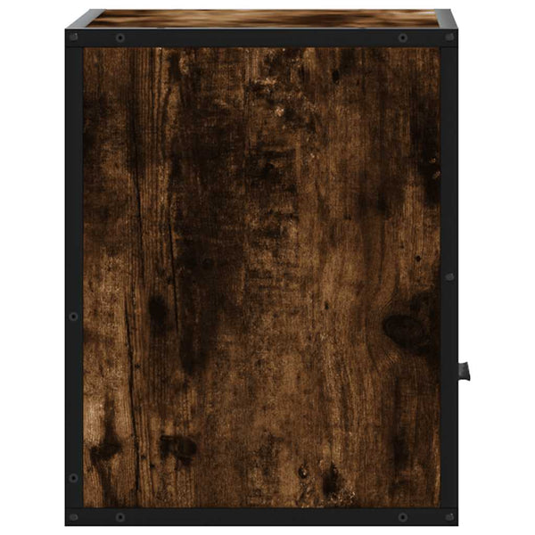 Räucher-Eichen-Wandschrank Toropu 40x31x39,5cm