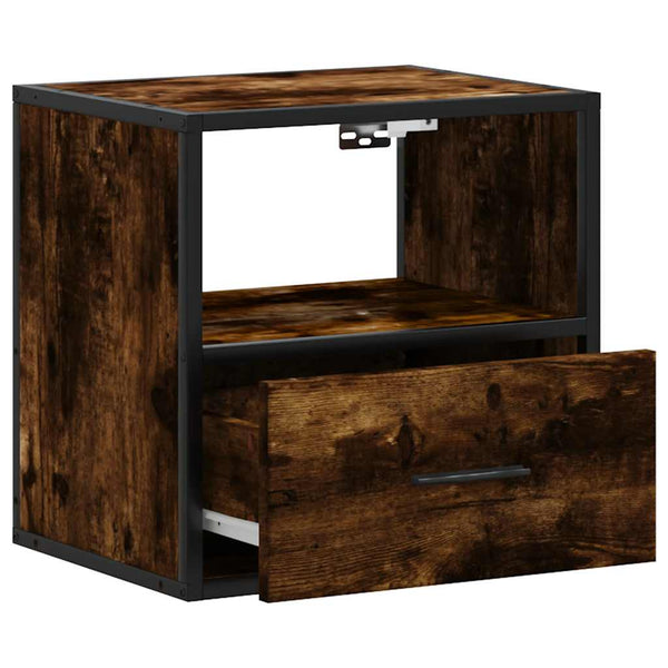 Räucher-Eichen-Wandschrank Toropu 40x31x39,5cm