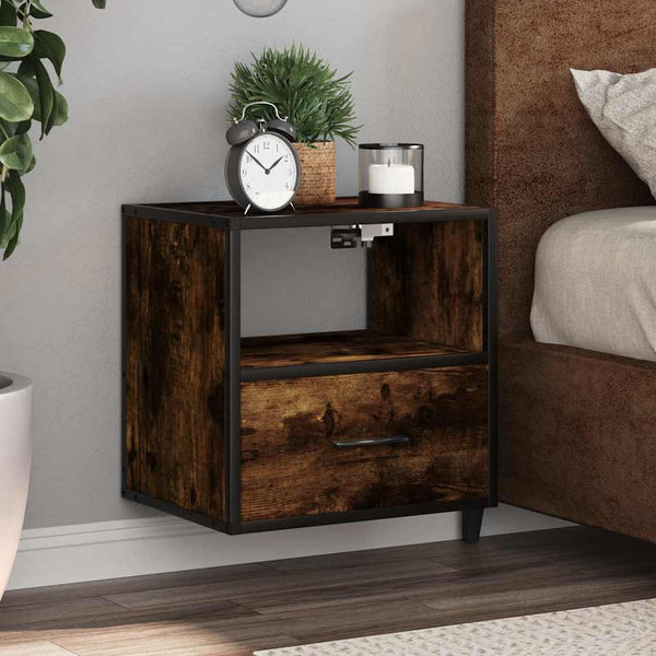 Räucher-Eichen-Wandschrank Toropu 40x31x39,5cm