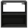 Schwarz wandmontierte Nachttische Constandache 40x31x39,5cm (2 Stück)