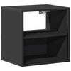 Schwarz wandmontierte Nachttische Constandache 40x31x39,5cm (2 Stück)