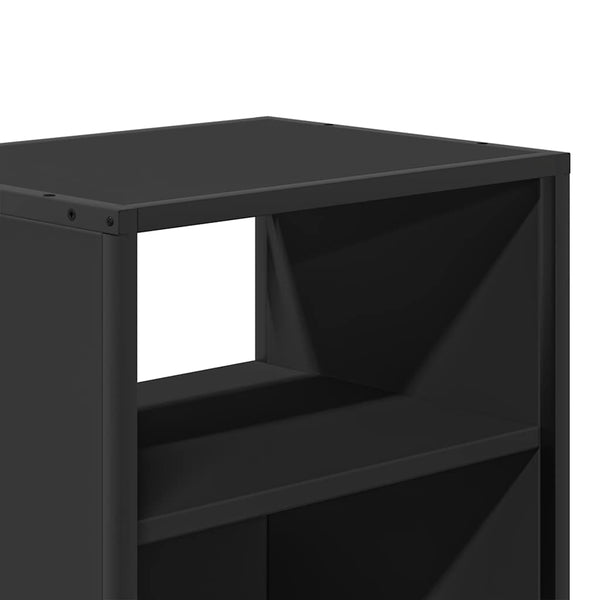 Schwarz wandmontierte Nachttische Constandache 40x31x39,5cm (2 Stück)