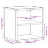 Sonoma Eiche Wandschränke Constandache 40x31x39,5cm (2 Stk.)