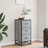 Graues Sideboard Spasoico 35,5x35x76cm (Holz und Metall)