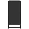 Schwarzes Sideboard Virvoara 68x35x76cm (konstruiertes Holz und Metall)