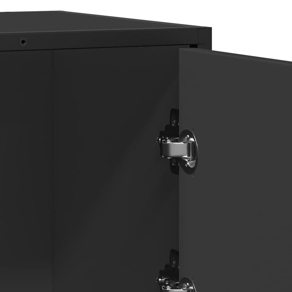 Schwarze Kommode Meridiane 68x35x76cm (Holz)