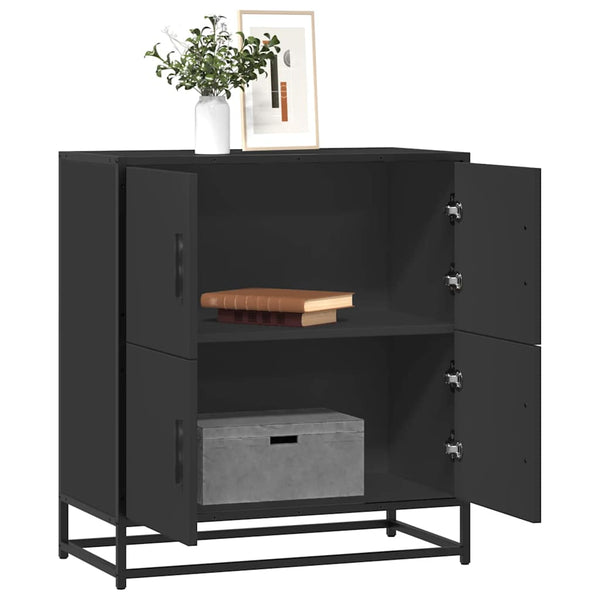 Schwarze Kommode Meridiane 68x35x76cm (Holz)