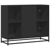 Schwarze Kommode Sevasti 92x35x76cm (Holz)