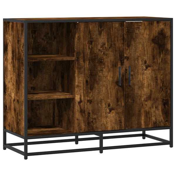 Sideboard Hollo aus Räuchereiche 92x35x76cm (Holz)