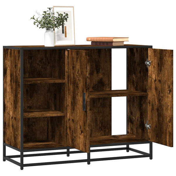 Sideboard Hollo aus Räuchereiche 92x35x76cm (Holz)