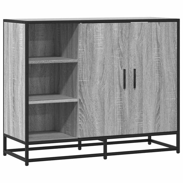 Graues Sideboard Hollo 92x35x76cm (Holz)