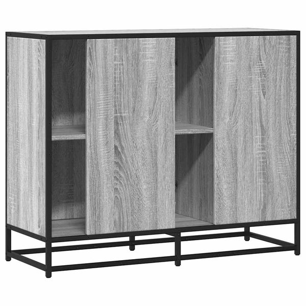 Graues Sideboard Hollo 92x35x76cm (Holz)