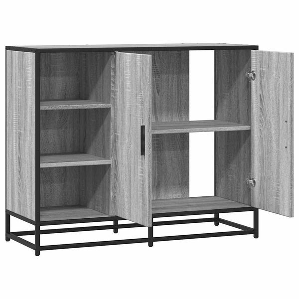Graues Sideboard Hollo 92x35x76cm (Holz)