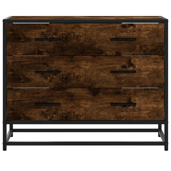 Savustettu tammi laatikkokaappi Erdenta 70x41x56cm (engineered wood)