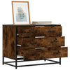 Savustettu tammi laatikkokaappi Erdenta 70x41x56cm (engineered wood)