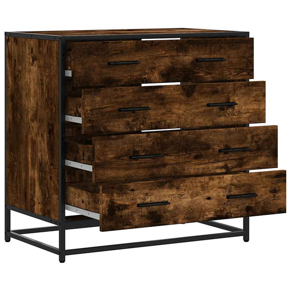Savustettu tammi laatikkokaappi Cohut 70x41x70cm (engineered wood)