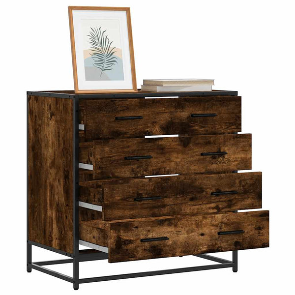 Savustettu tammi laatikkokaappi Cohut 70x41x70cm (engineered wood)
