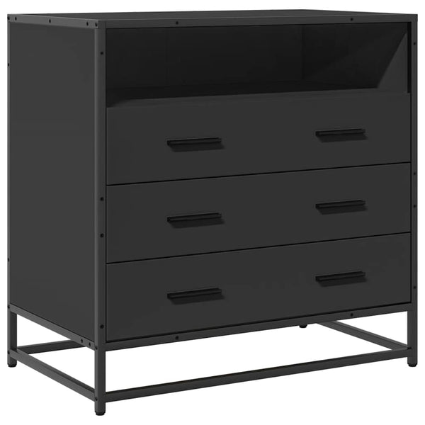 Schwarze Kommode Duliga 70x41x70cm (Holz)