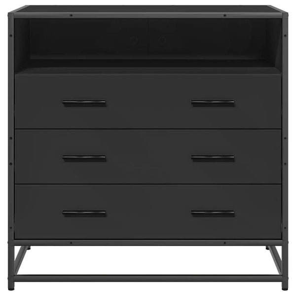 Schwarze Kommode Duliga 70x41x70cm (Holz)